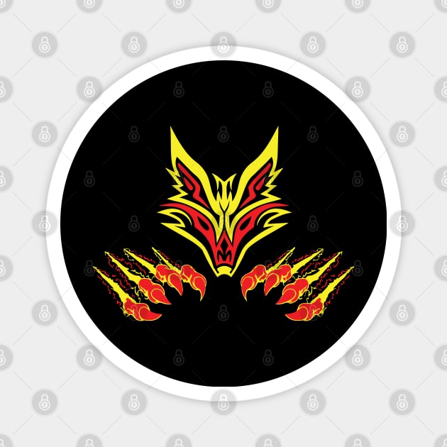 Fire fox Magnet by Marioma